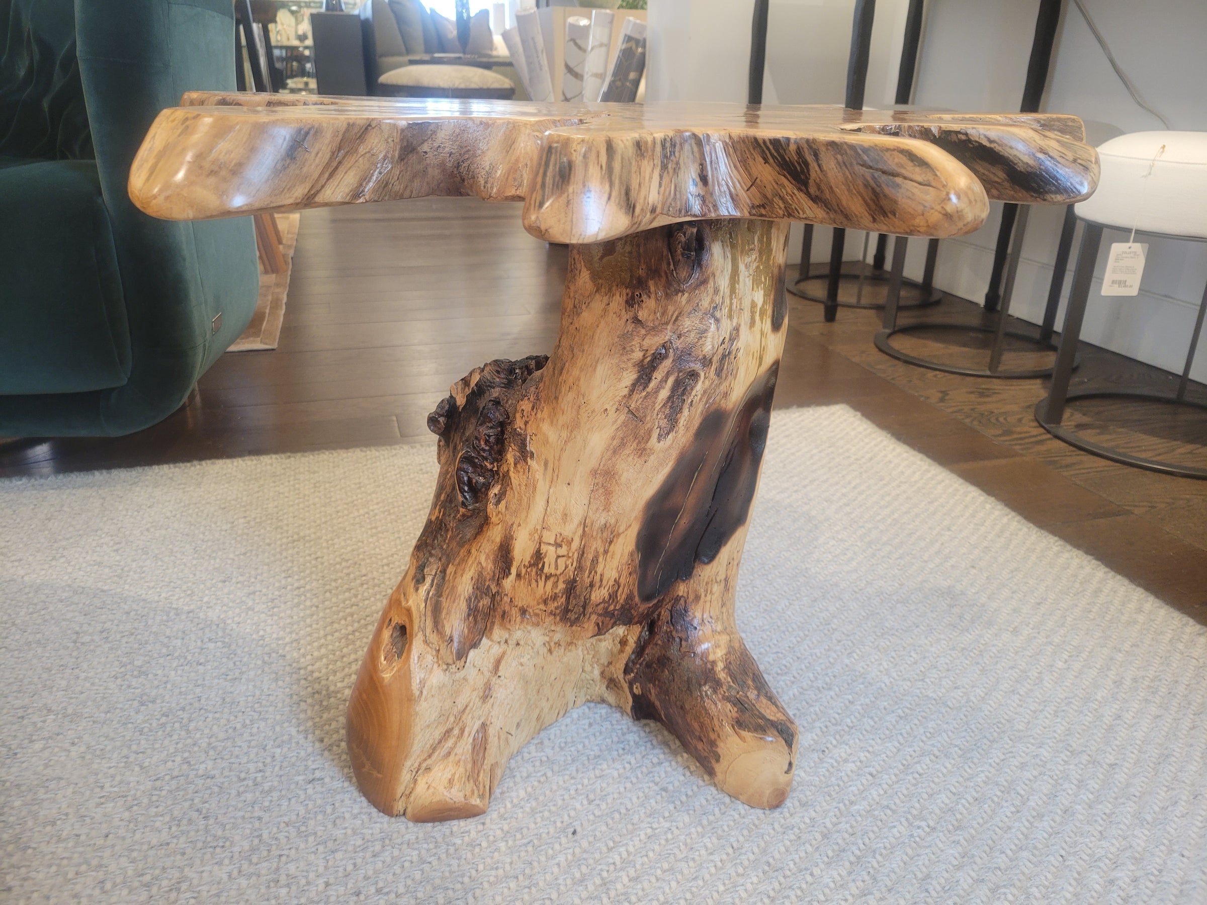 Live Edge Free Form Wood Side Table
