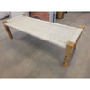 White Woven Rope Bench by Calypso Home - AS IS