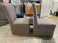 SET of 10 Ellison High-Back Track Arm Slipcover Dining Chairs by RH