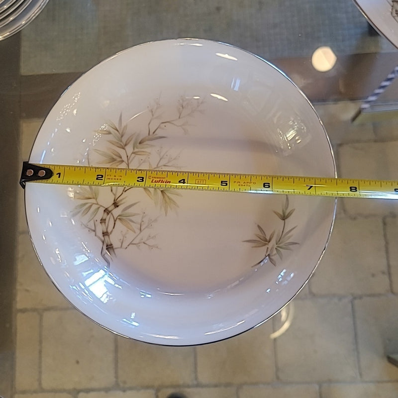 55-Pc Set of Bamboo Motif China by Arlen Ceylon Japan - AS IS