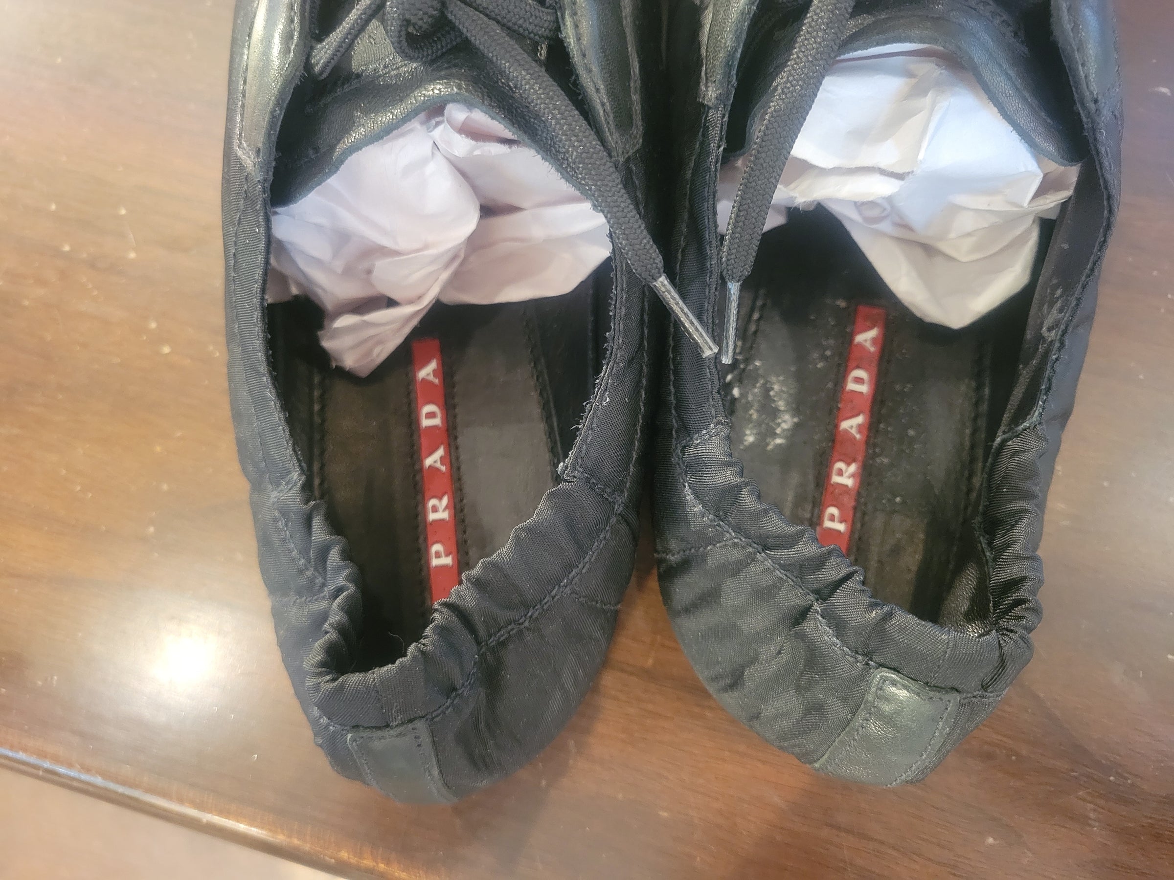 Shoe Size 11 Prada Black Mens Shoes