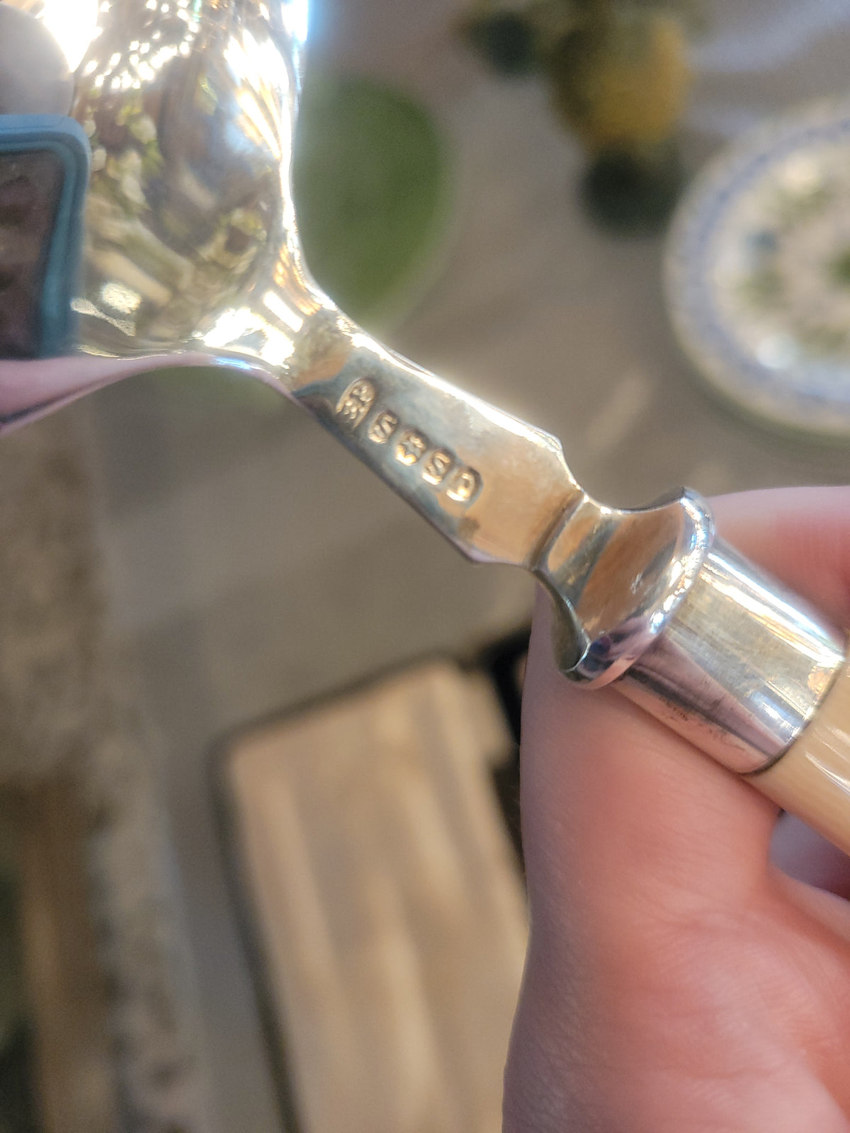 Set of 3 Silver Serving Utensils in Case
