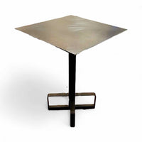 Vintage Blackwash Wood & Metal High Top Table