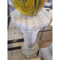 White Marble Column - colletteconsignment.com