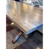 Wood Veneer Dining Table w/ Steel Y Legs