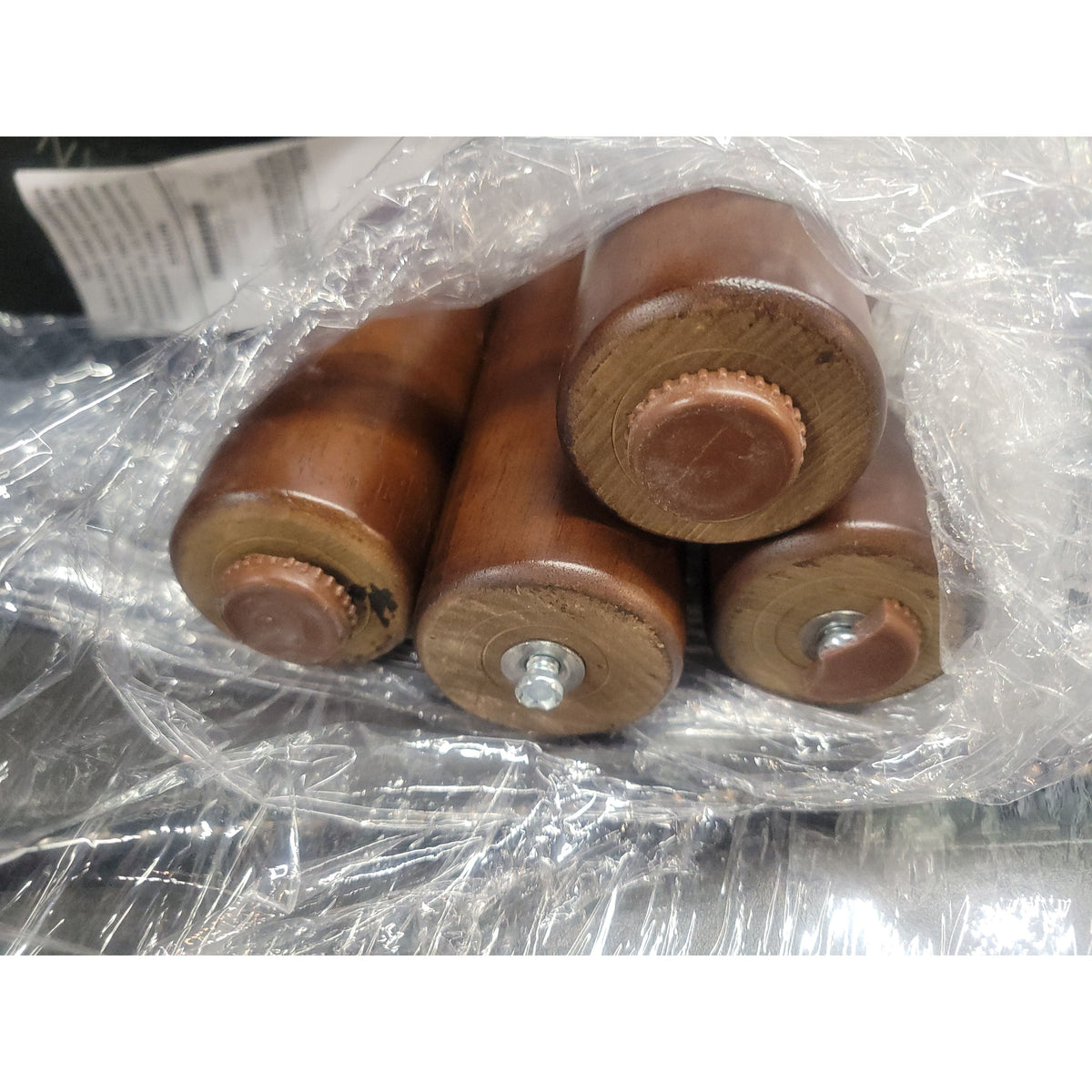 King-Sized 'Lianna' Tufted Charcoal Leather Bed Frame by Ethan Allen - colletteconsignment.com