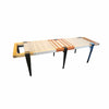 Custom Handwoven Rope, Wood & Metal Bench