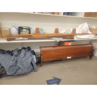King-Sized Mahogany Sleigh Bed by Ethan Allen