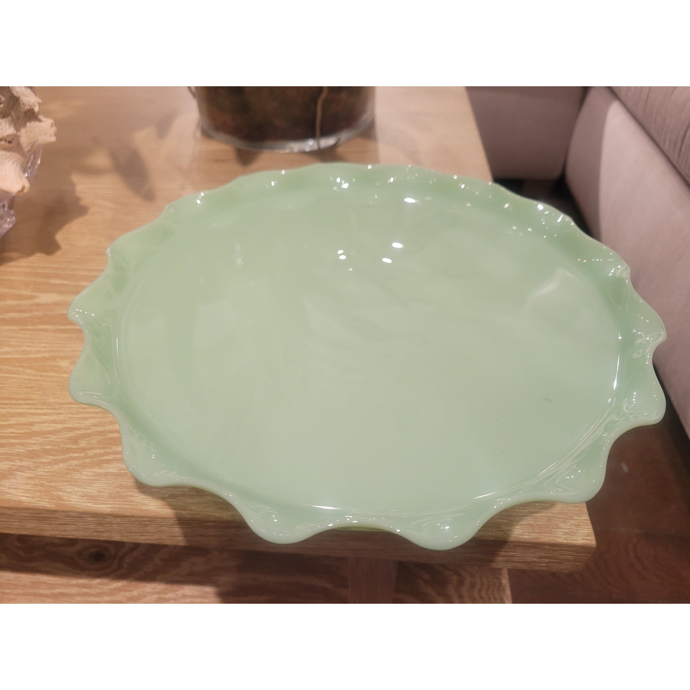 Martha Stewart Attrib. Jadeite Cake Stand