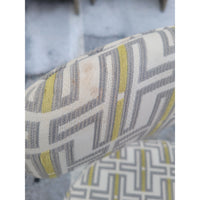 SET of 4 'Remy' Upholstered Dining Chairs on Pewter Legs by MG&BW (AS IS)