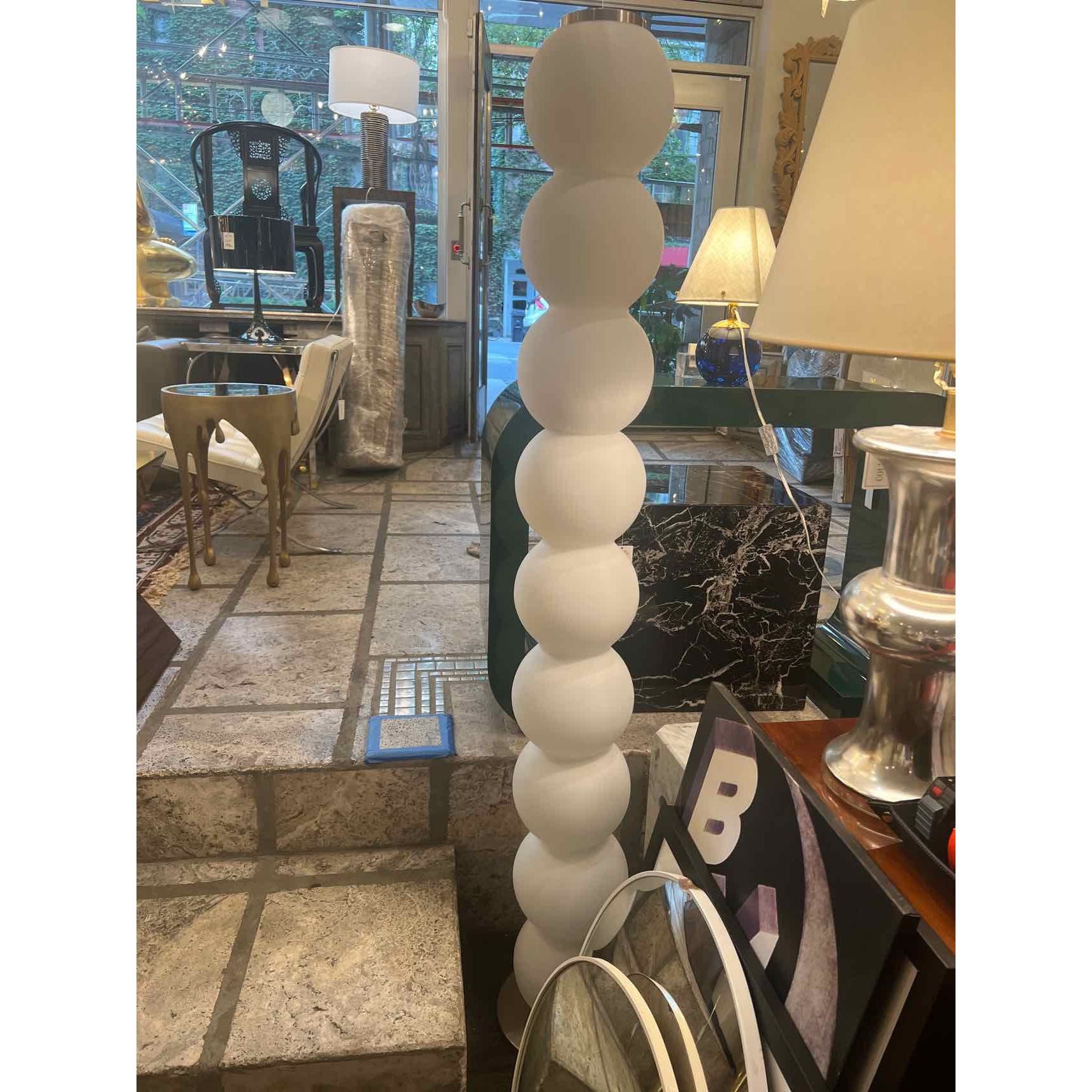 Contemporary Glass Floor Lamp