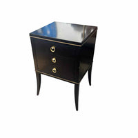 Lexington Furniture Carlyle Bella 3 Drawer Night Table in Satin Gold