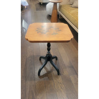 Small Wood Side Table w/ Painted Top