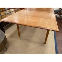 Mid-Century Danish Teak Extension Dining Table w/ Storage for 3 Leaves (AS IS)