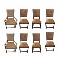 Set of 8 Model #2881 Rembrandt Dining Chairs by Artistic Frame in Pierre Frey Fa