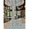 Bourgie Kartelll Lucite Shade & Tripod Base Table Lamps