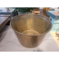 19th C. Brass Bucket w/ Tail Handles by H.W. Hayden - AS IS