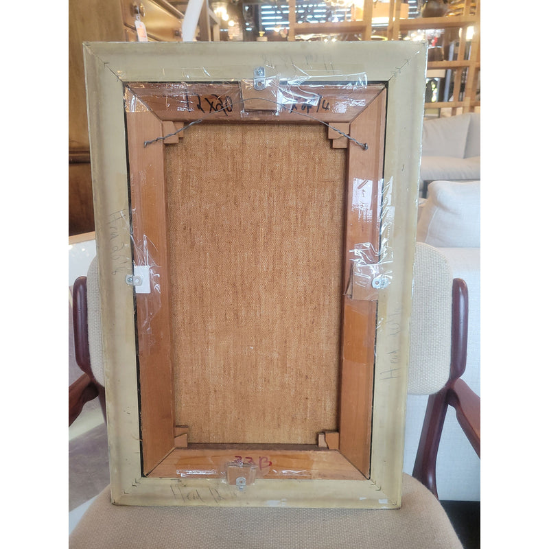 Mannequin w/ Ivy Crown Painting in Silver Frame