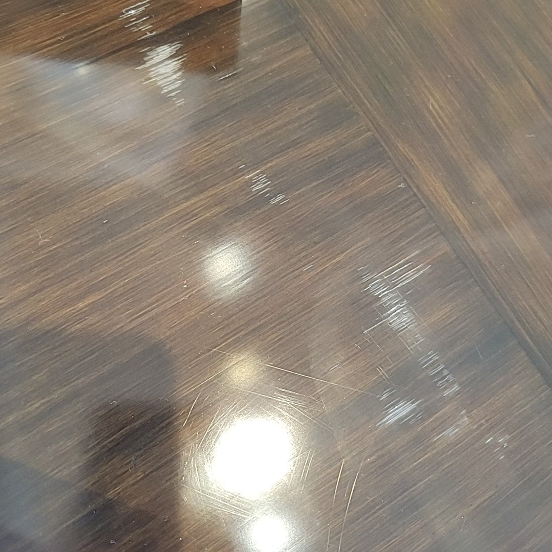 Wyeth Split Bamboo Round Dining Table by RH (AS IS) - colletteconsignment.com