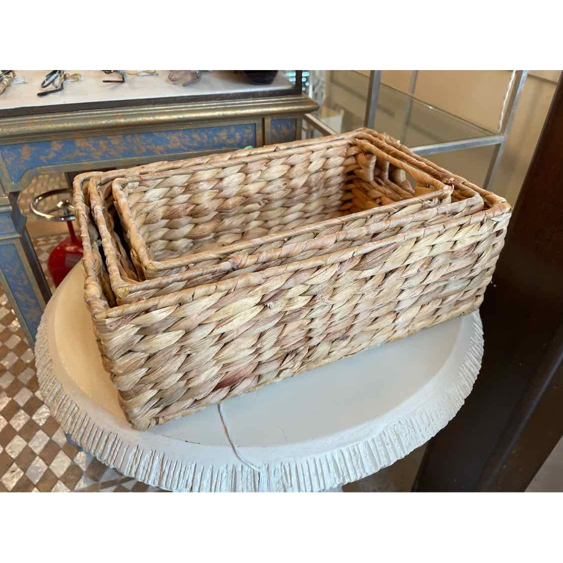 SET of 3 Seagrass Trays