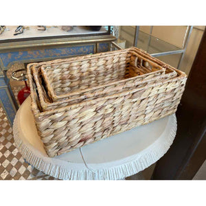 SET of 3 Seagrass Trays