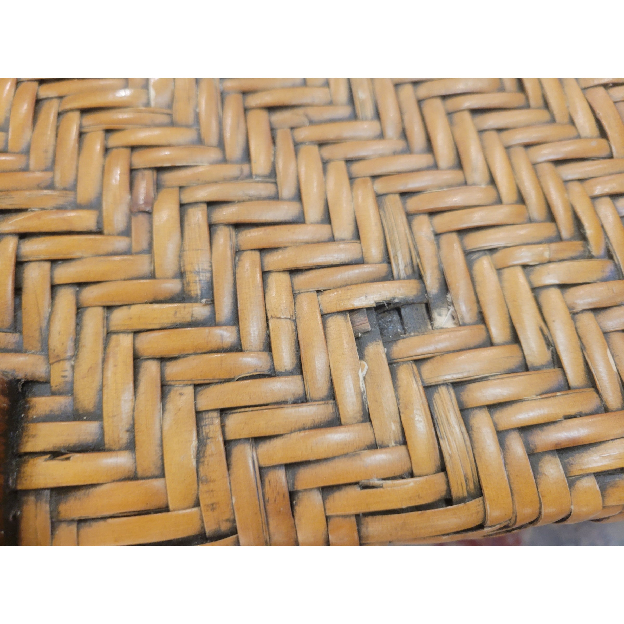 Square Woven Rattan Coffee Table by Padma's Plantation (AS IS)