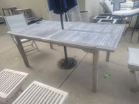 Plantation Teak Rectangular Dining Table w/ Umbrella Hole