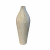 White & Beige Carved Vase