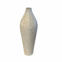 White & Beige Carved Vase