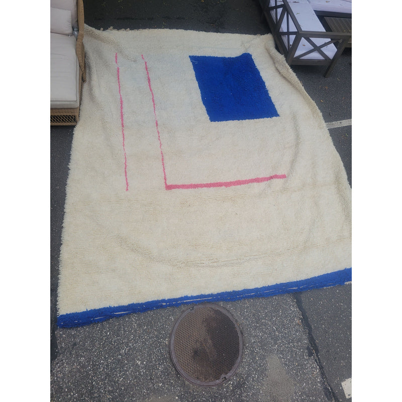 10.5x14-ft Beni Colorblock Shag Rug w/ Tassels