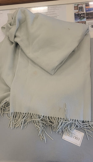 Cashmere Throw Seafoam Green by Eric Bompard (AS IS)