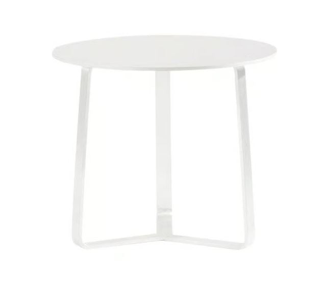 Giro Round Side Table in White