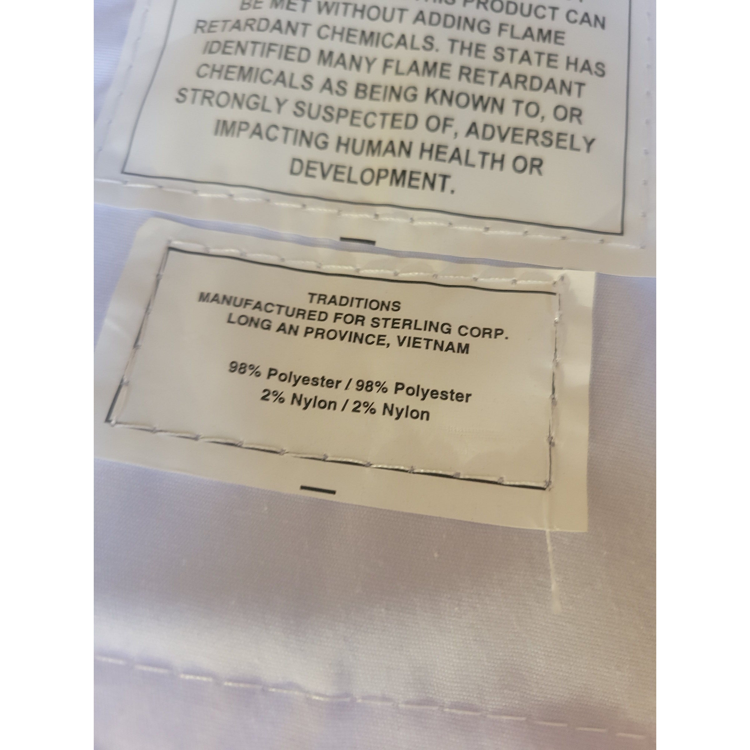 SET of 4 White Upholstered Natural Wood Counter Stools (AS IS)