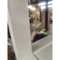 Newport White Lacquer Etagere w/ Brass Ring Drawer Pull by V&H - AS IS - colletteconsignment.com