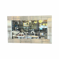 Industrial Tin Panel Wall Mirror