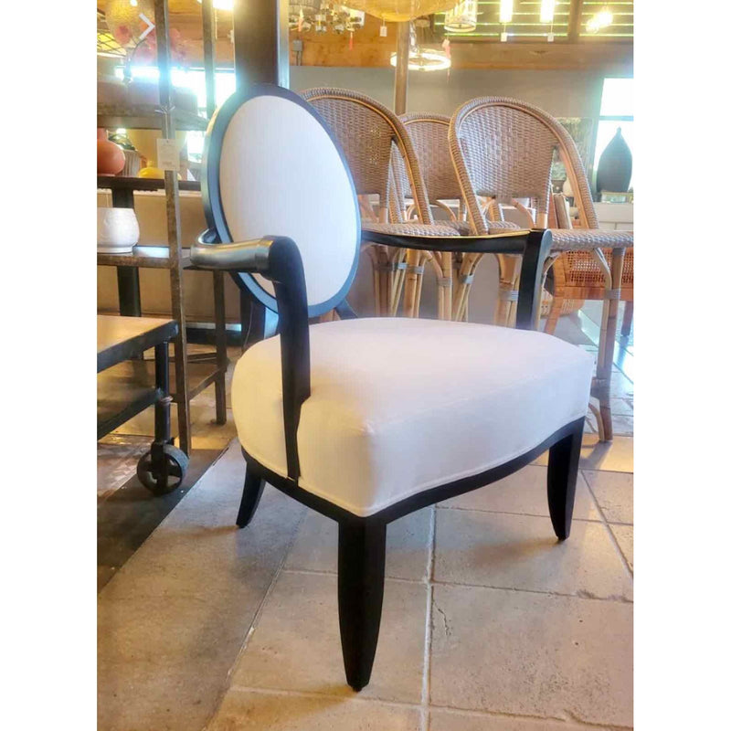X Back Lounge Chair by Barbara Barry for Baker Oval