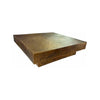 2GEE6CAT - Hammered Brass Square Coffee Table