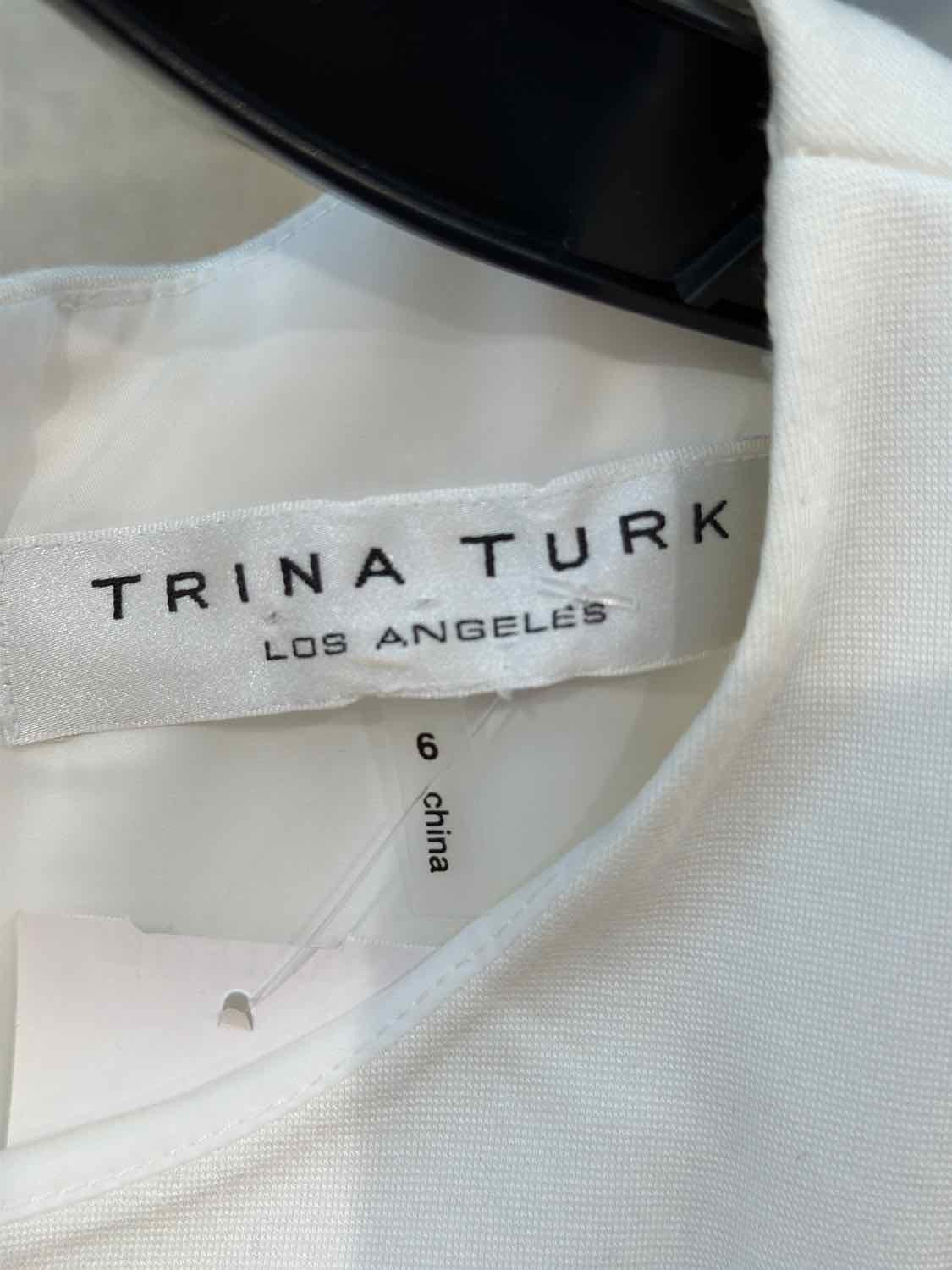 Trina Turk Size 6 White Dress
