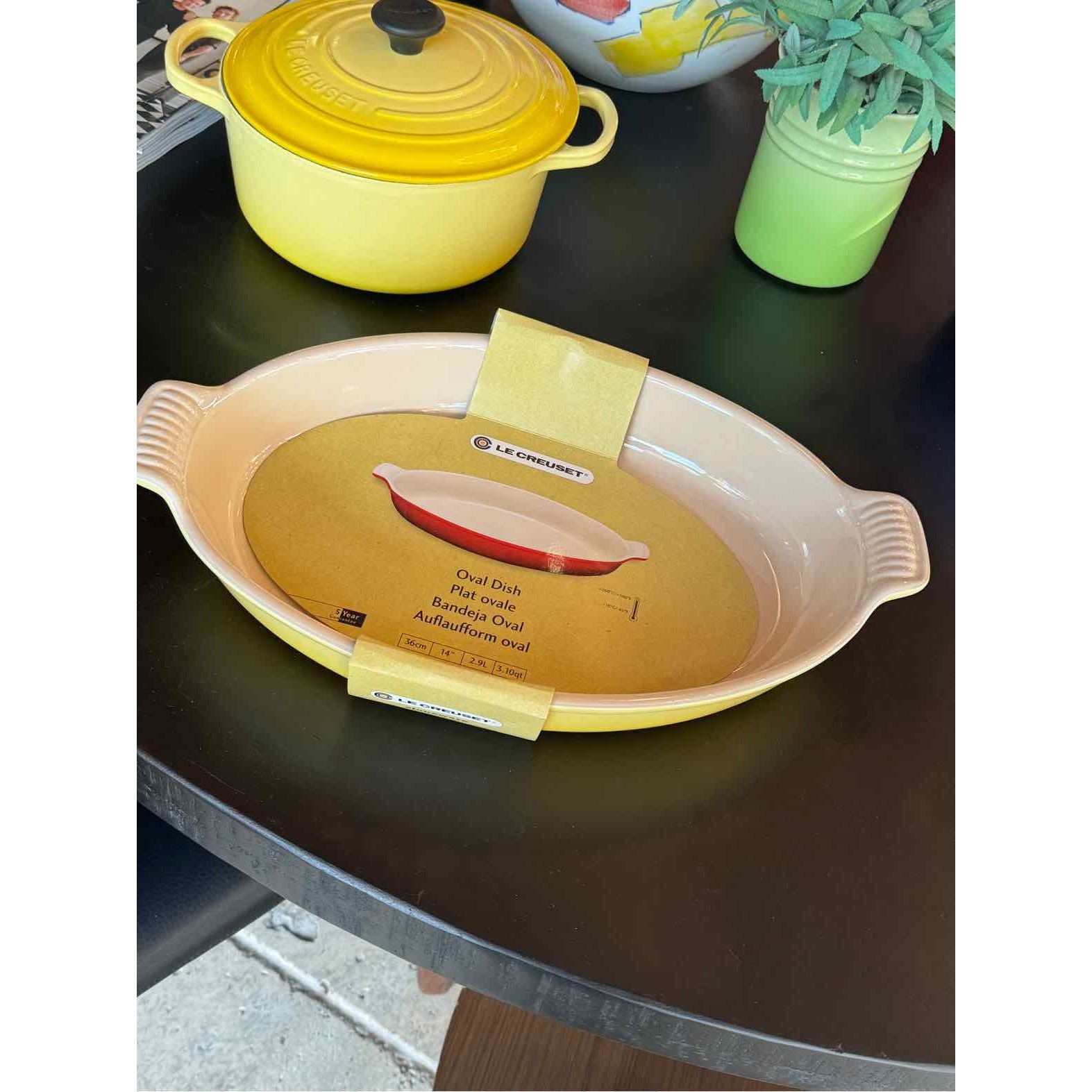 Le Creuset Yellow Oval Dish