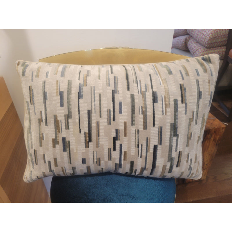 Beige, Brown, Gray Lumbar Pillow w/ Insert by Ryan Studio