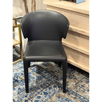 Pair of Black Leather Hola 367 Chairs by Cassina