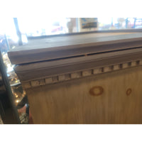 Vintage Whitewash Pine Storage Cabinet - colletteconsignment.com