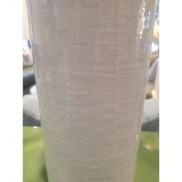 White Textured Ceramic Table Lamp w/ Shade (AS IS)