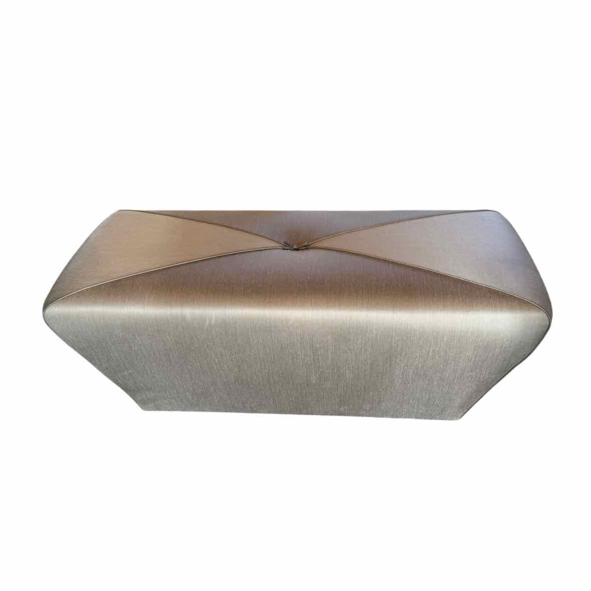 Silk Linen "Bijou" Pouf Ottoman/Bench by J. Robert Scott