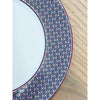 Hermes Tie Set Porcelain Salad / Dessert Plate w/ Orange Trim