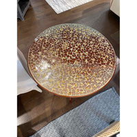 Antique Italian Table w/ Glass Mosaic Top
