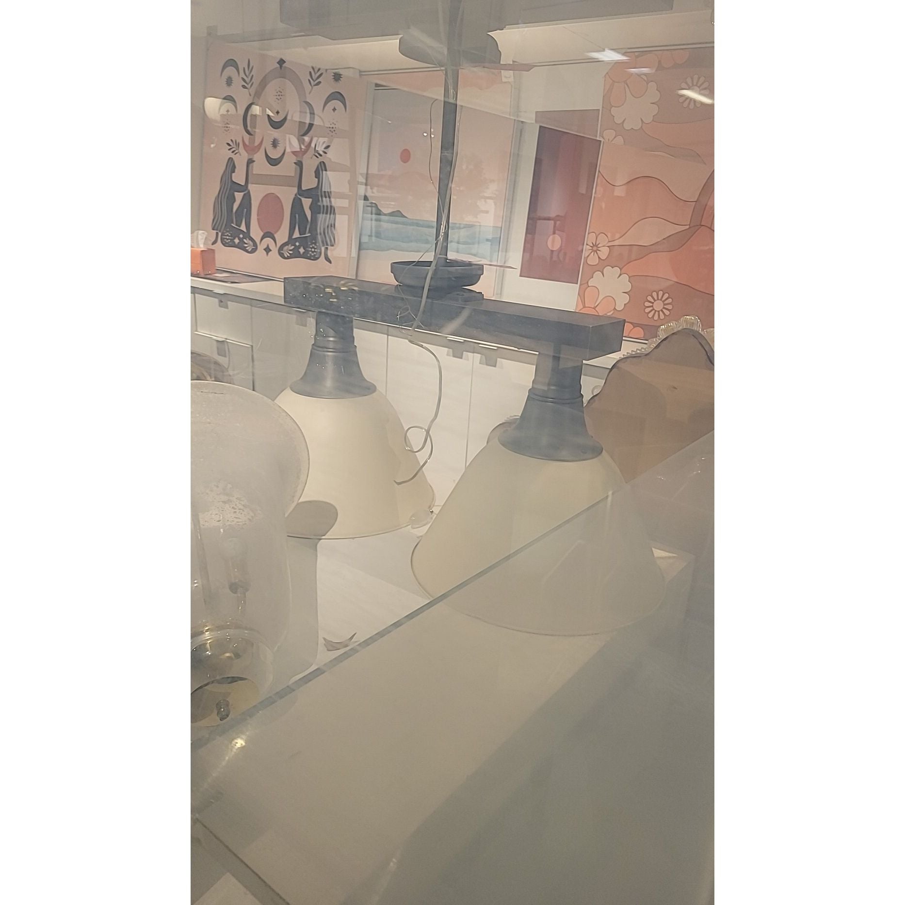 Cloudy Lucite Bookshelf (AS IS) - colletteconsignment.com