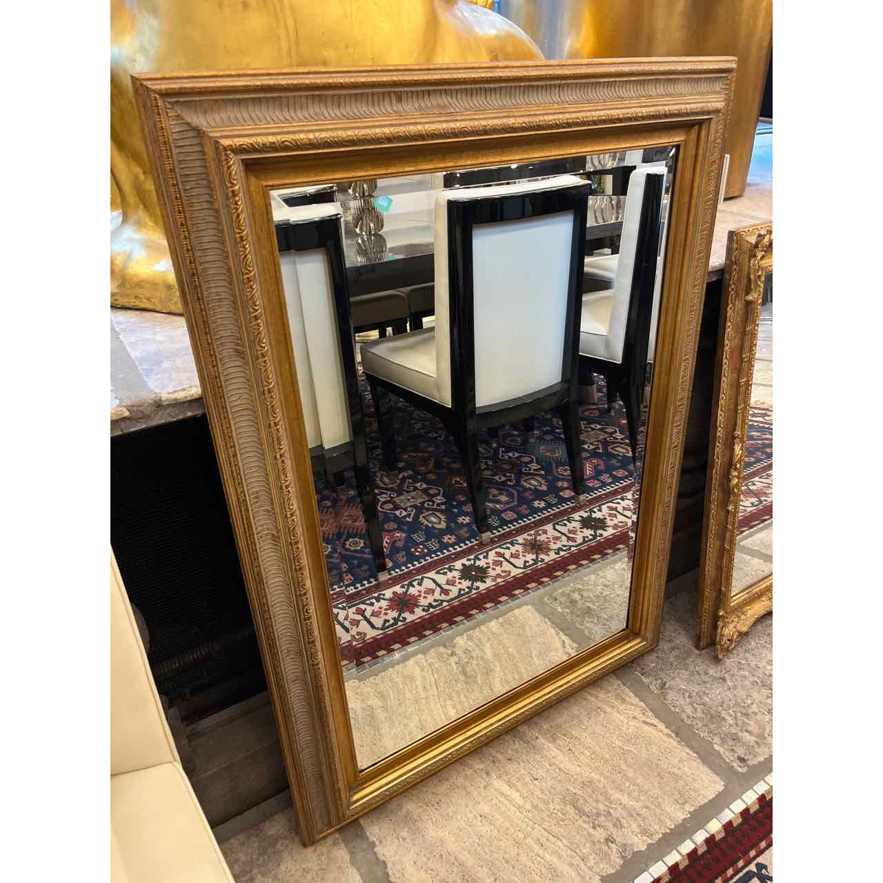 Gold and Beveled Mirror