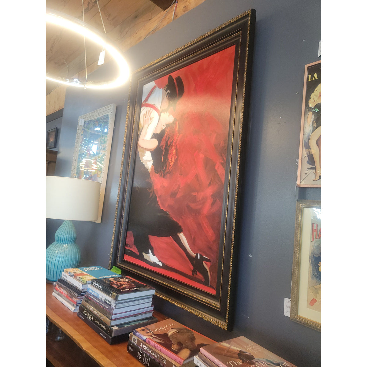 'Tango' by Peter O'Neill, L.E. 32/250 Print on Canvas in Black & Gold Frame - colletteconsignment.com