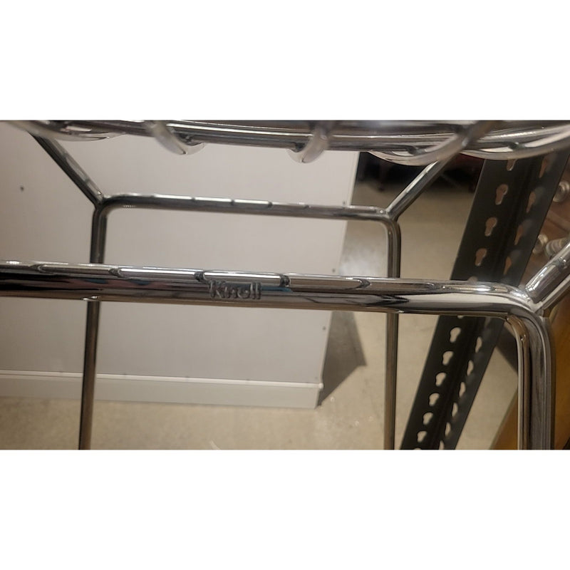 Authentic Polished Chrome Bertoia Bar Stool by Knoll
